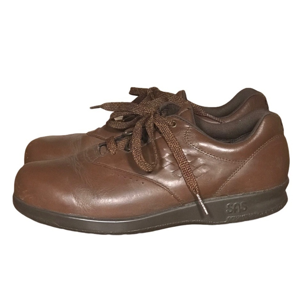 SAS Free Time Womens Teak Brown‎ Leather Tripad Comfort Walking Shoes